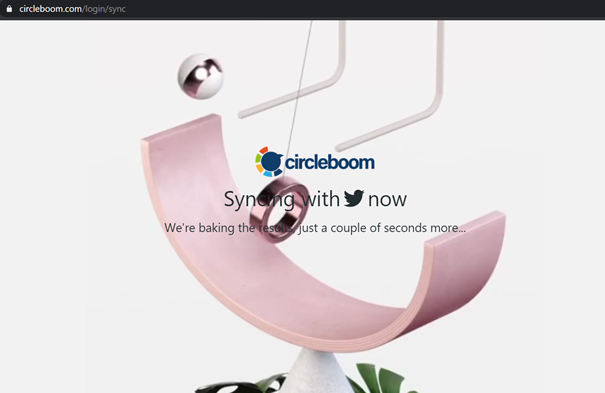 Log in with your Twitter account on the Circleboom website.