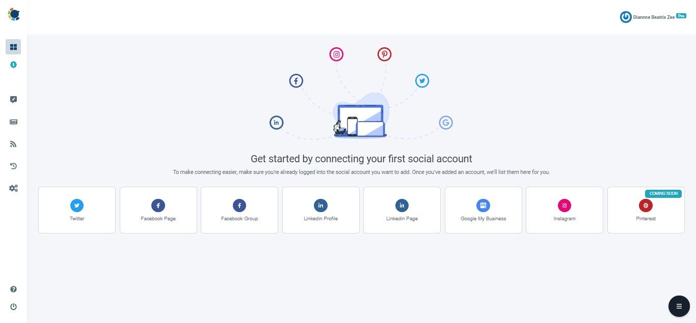 Circleboom Publish به شما کمک می کند تا چندین حساب رسانه اجتماعی را در داشبورد بصری خود مدیریت کنید.