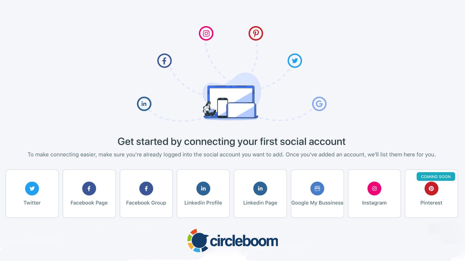 Circleboom Publish یک برنامه زمان‌بندی رسانه‌های اجتماعی با ویژگی‌های طراحی داخلی و مدیریت محتوا است.