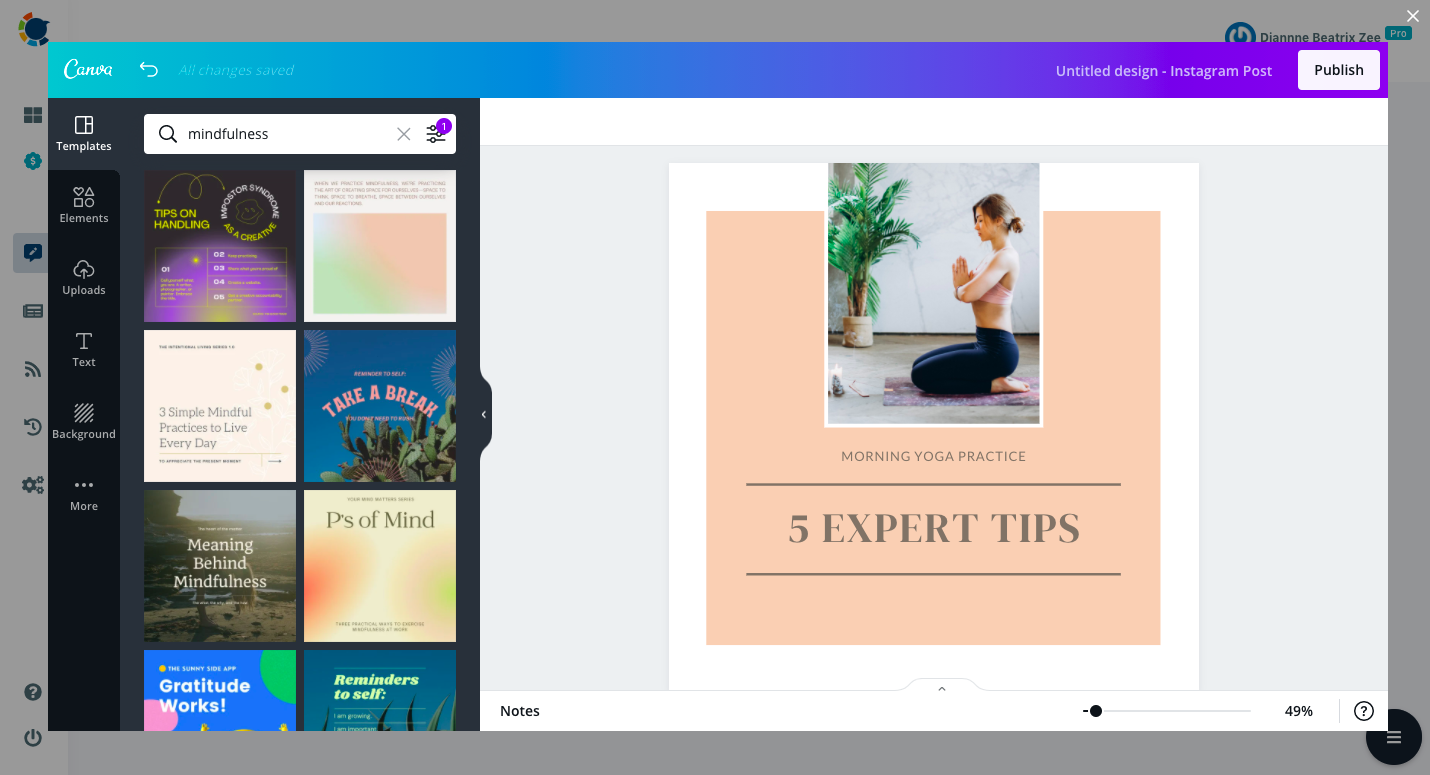 You can use thousands of customized ready-to-use templates, background visuals and icons to enrich your content for Instagram.