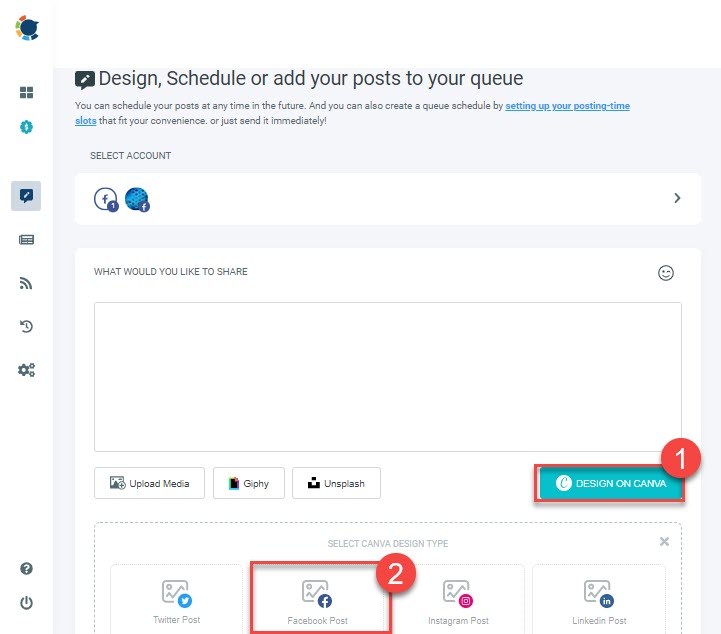 it is quite easy to schedule Facebook posts with Circleboom publish!