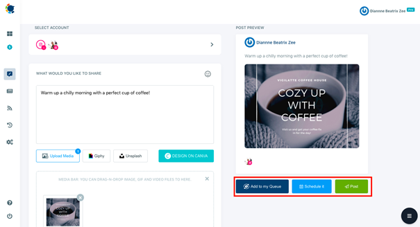 With Circleboom Publish, you can schedule your posts for a future date beforehand