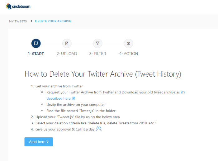 delete tweets by date