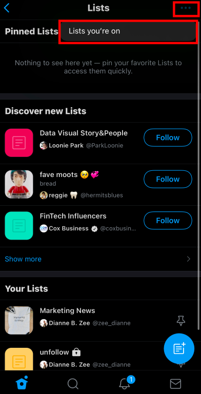If you are added to Twitter lists by other people, you can easily check out which lists you are on.