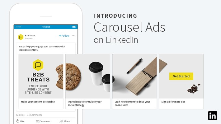 LinkedIn Carousel is another excellent way to post multiple photos on LinkedIn.