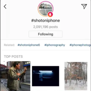 related Instagram hashtags