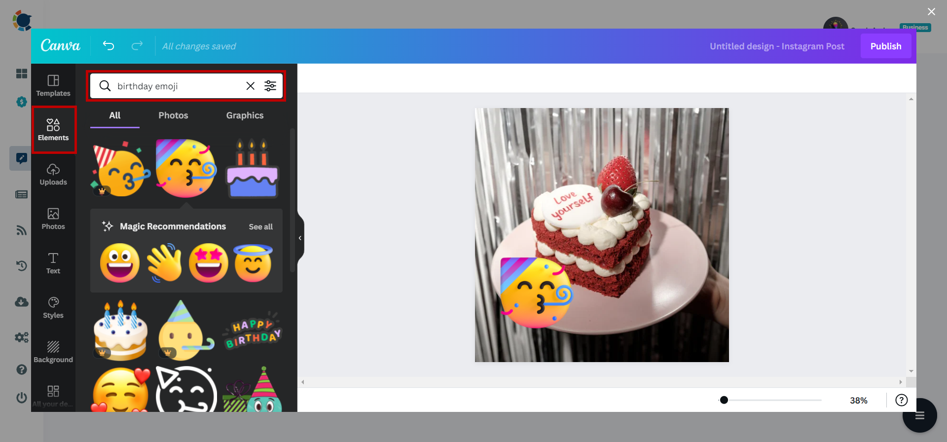 Add stickers to your social media posts