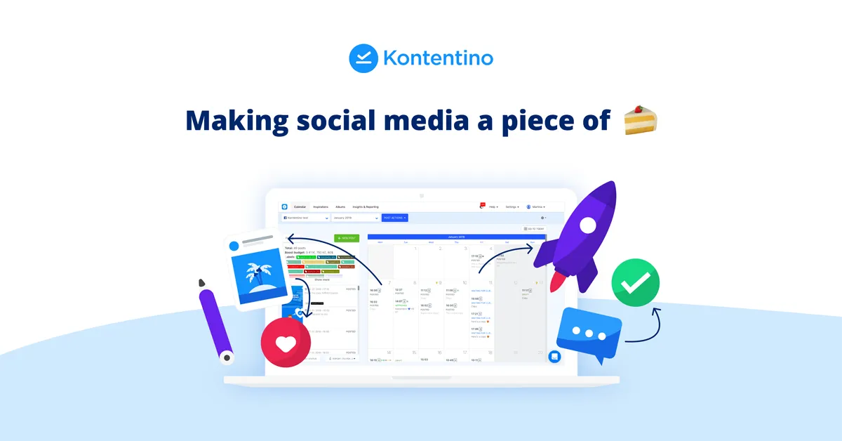 Kontentino works perfect as an Instagram scheduling tool to grow your social visibility