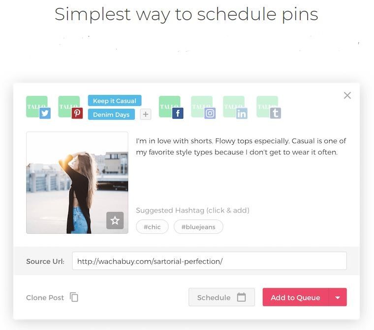 Viraltag Pinterest is the easiest way to schedule pins and manage your social accounts