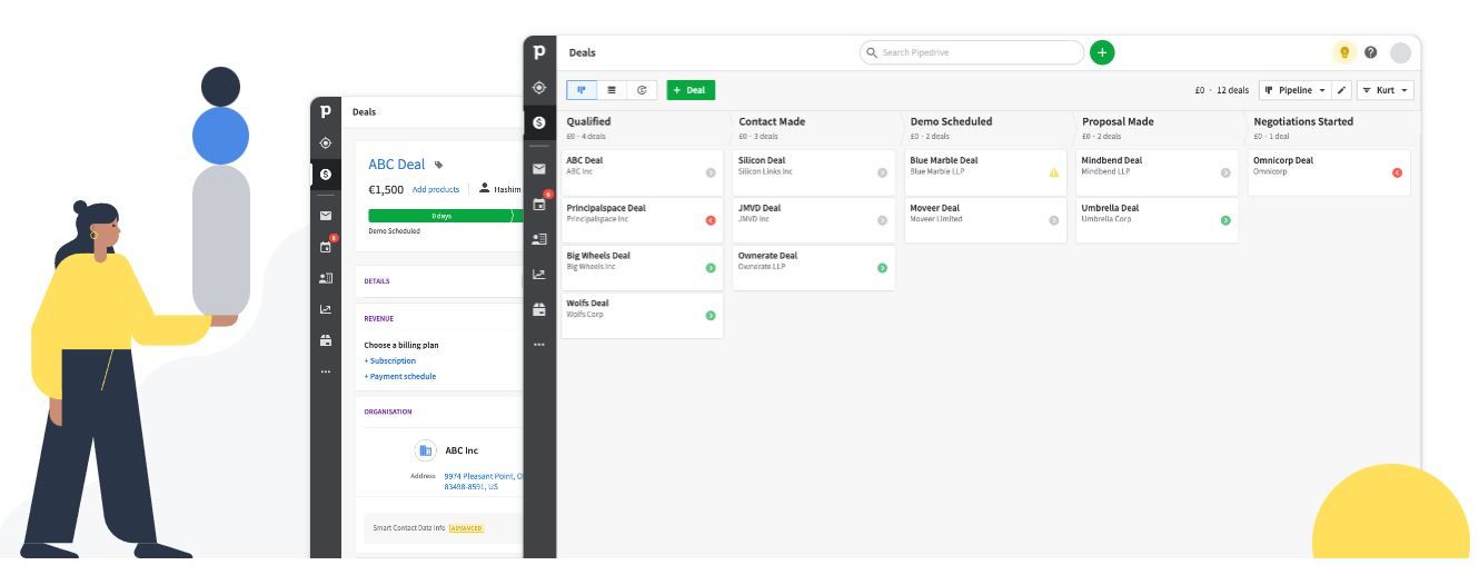 Pipedrive is a sales-focused CRM tool suitable for digital and social media marketing
