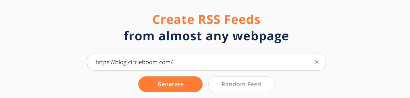 RSS feed creation with RSS.app