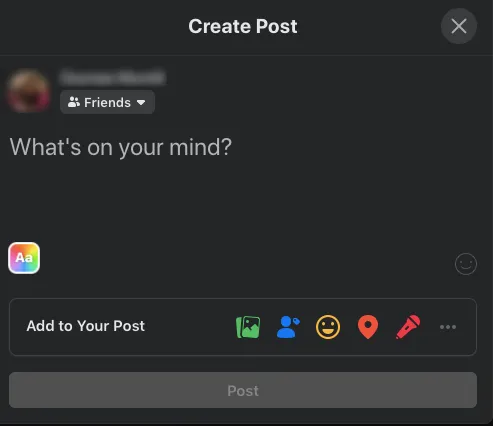Write the text for your Facebook posts