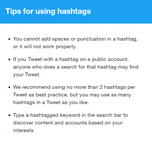 how to use Twitter hashtags